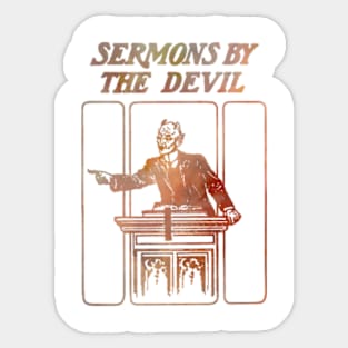 Sermons By The Devil in Rust Sticker